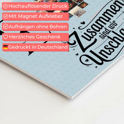 Magnet Fotoboard Geschenk Personalisiert mit Fotos Initialien und Namen Personalisiert 4