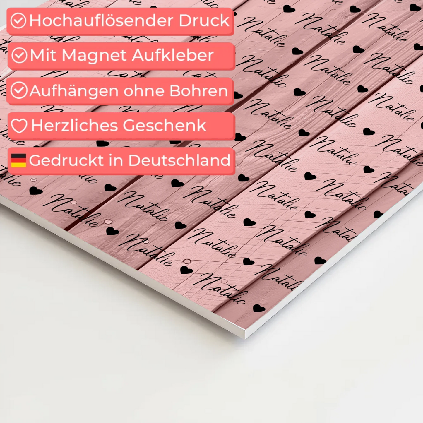 Personalisiertes Kinder Fotoboard Fotoboard mit Namen Magnet Wandbild Für Mädchen & Jungen 4