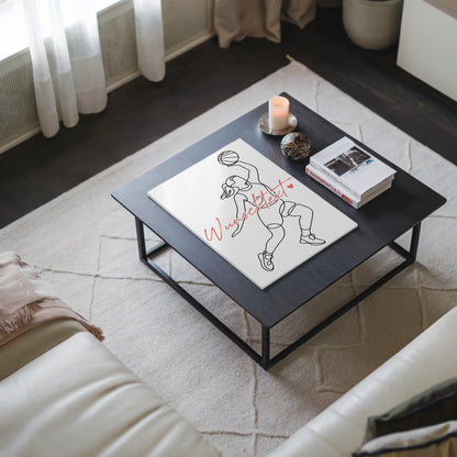 Lineart Fotoboard Magnetisch Personalisiert Basketball Geschenk Tochter & Schwester 3