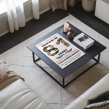 Personalisiertes Fotoboard Magnet Wandbild 81 Geburtstag Für Opa Oma Mama & Papa 3