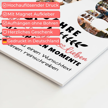 Personalisiertes Fotoboard Magnetisch 78 Geburtstag Für Papa Mama Oma & Opa 4