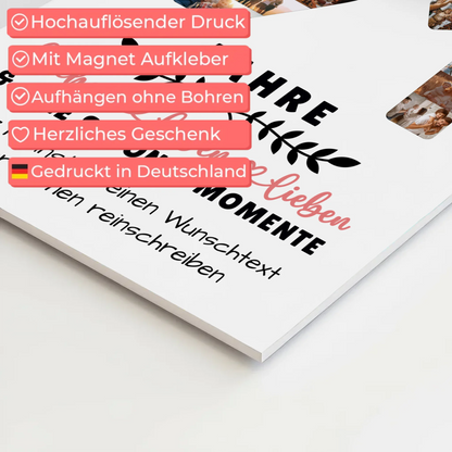 Personalisiertes Fotoboard Magnet Poster 91 Geburtstag Für Opa Oma Papa & Mama 10