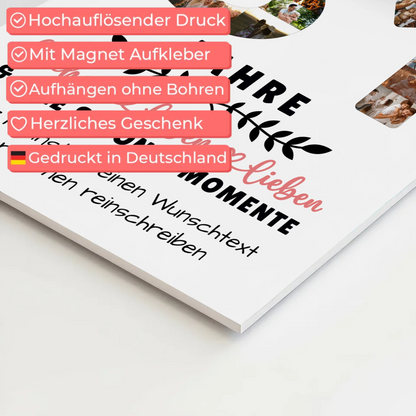 Personalisiertes Fotoboard Magnet Wandbild 81 Geburtstag Für Opa Oma Mama & Papa 10