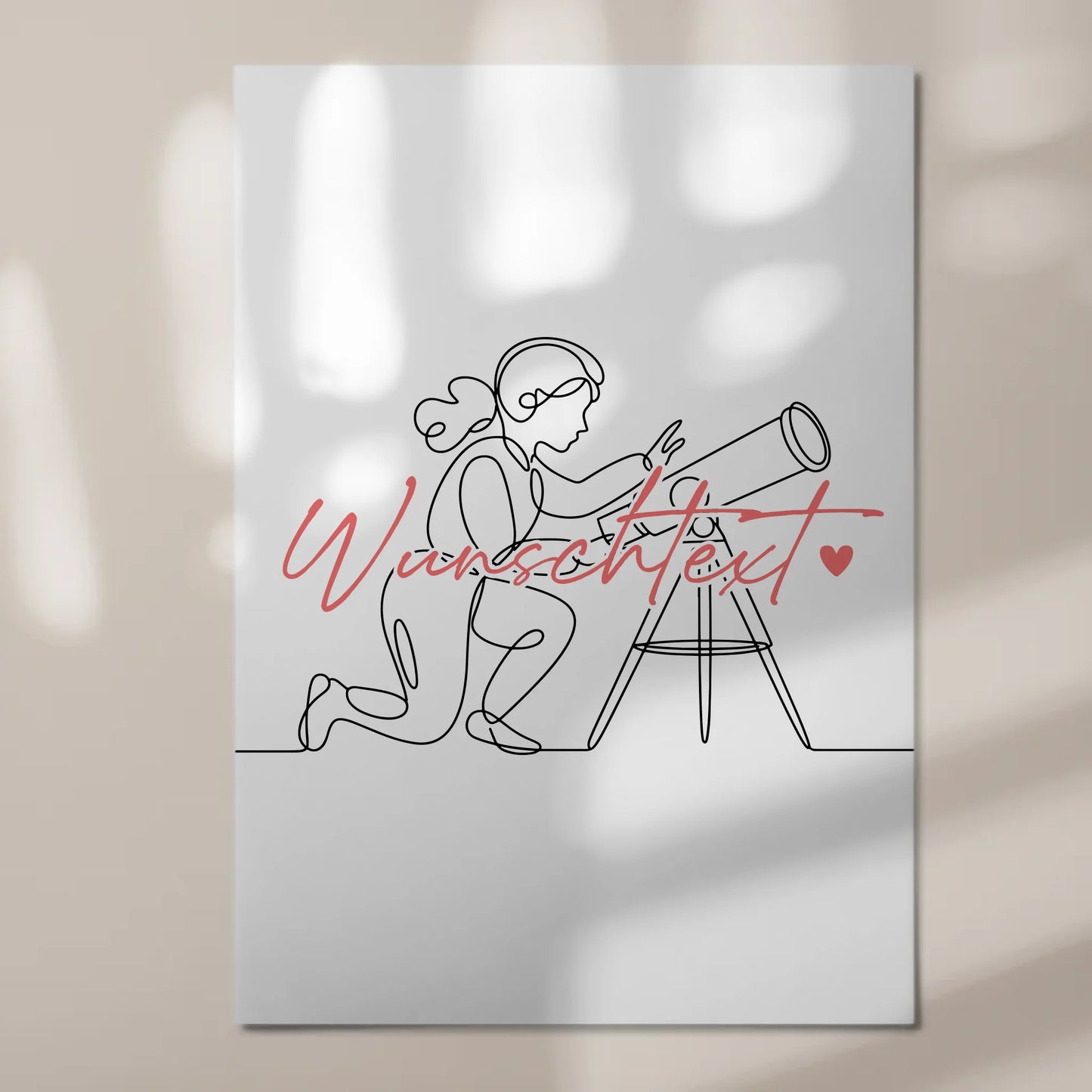 Lineart Fotoboard Magnetisch Personalisiert Astronomie Geschenk Tochter & Schwester