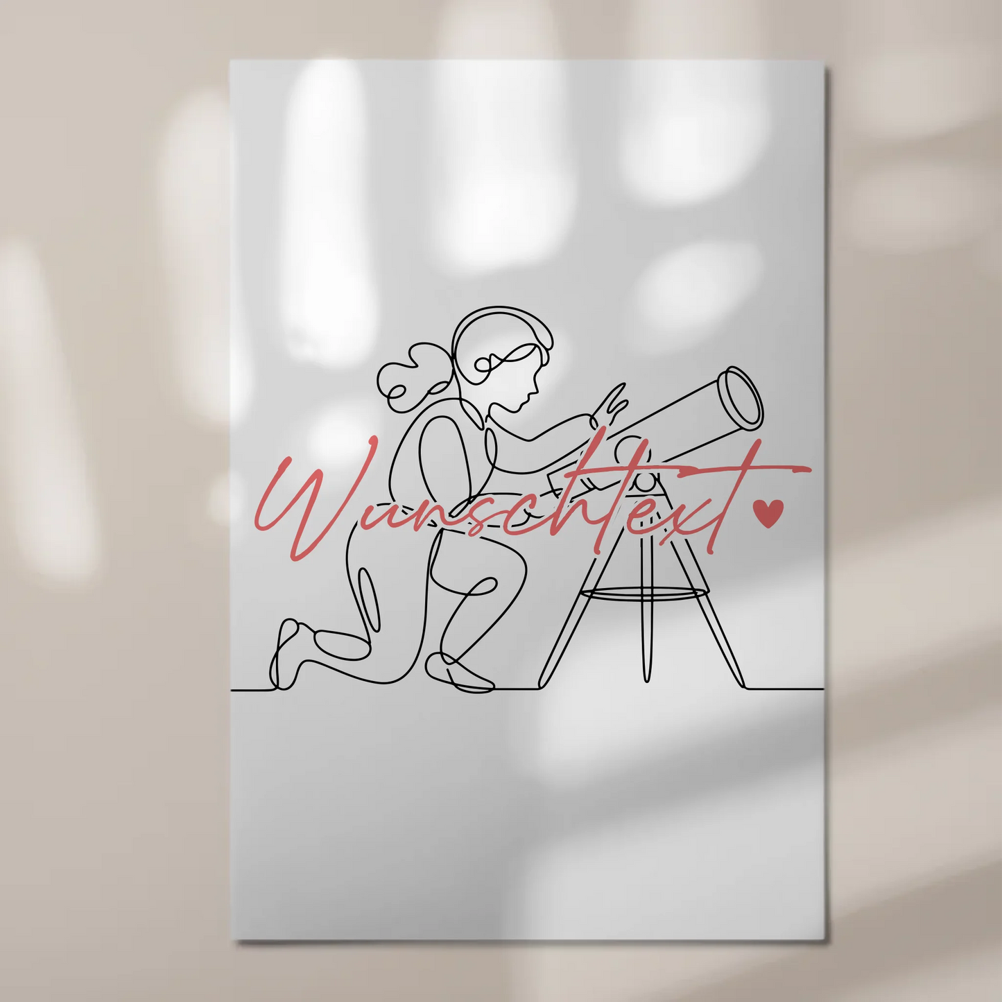 Lineart Fotoboard Magnetisch Personalisiert Astronomie Geschenk Tochter & Schwester