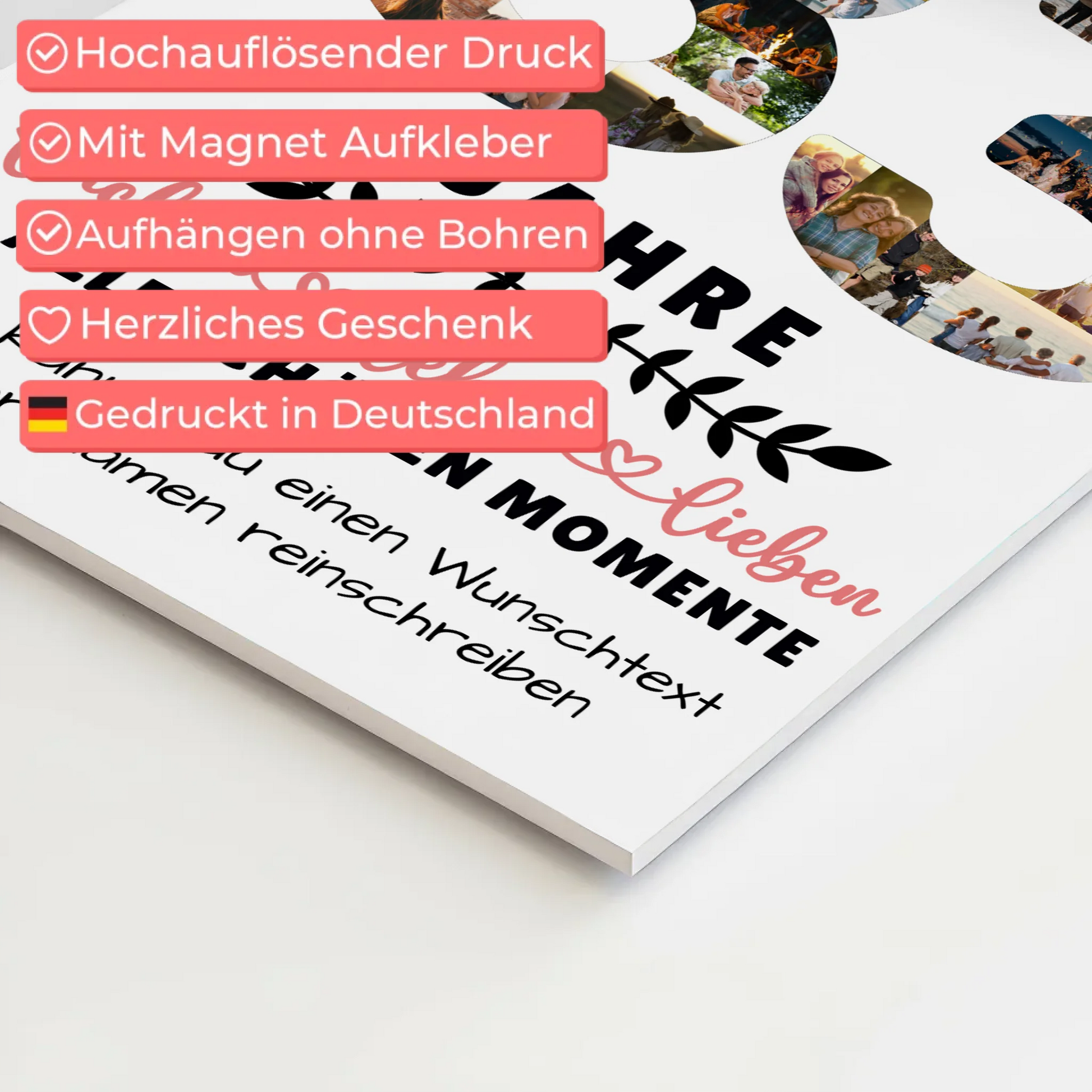 Personalisiertes Fotoboard 83 Geburtstag Für Opa Oma Papa & Mama 4