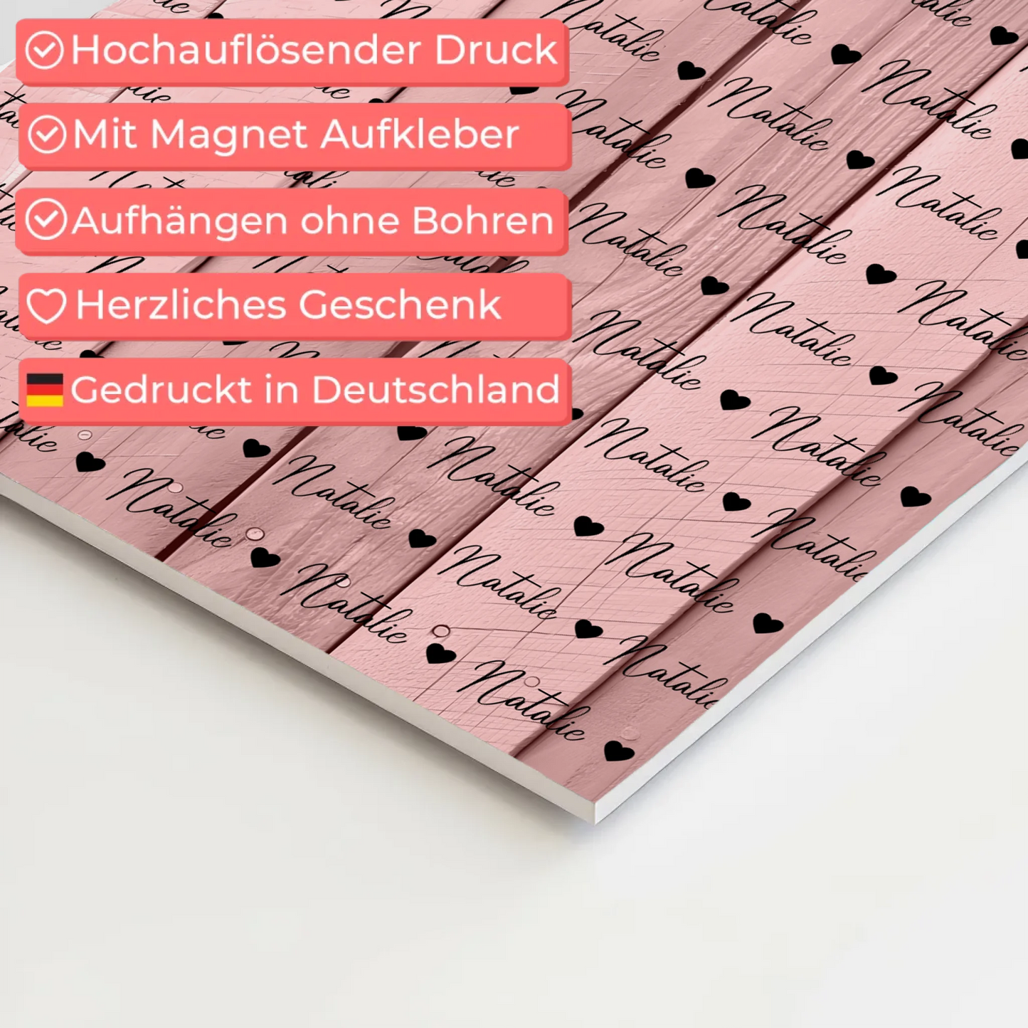 Personalisiertes Kinder Fotoboard Fotoboard mit Namen Magnet Wandbild Für Mädchen & Jungen