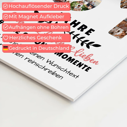 Personalisiertes Fotoboard Magnet Poster 61 Geburtstag Für Papa Mama Bruder & Schwester 10