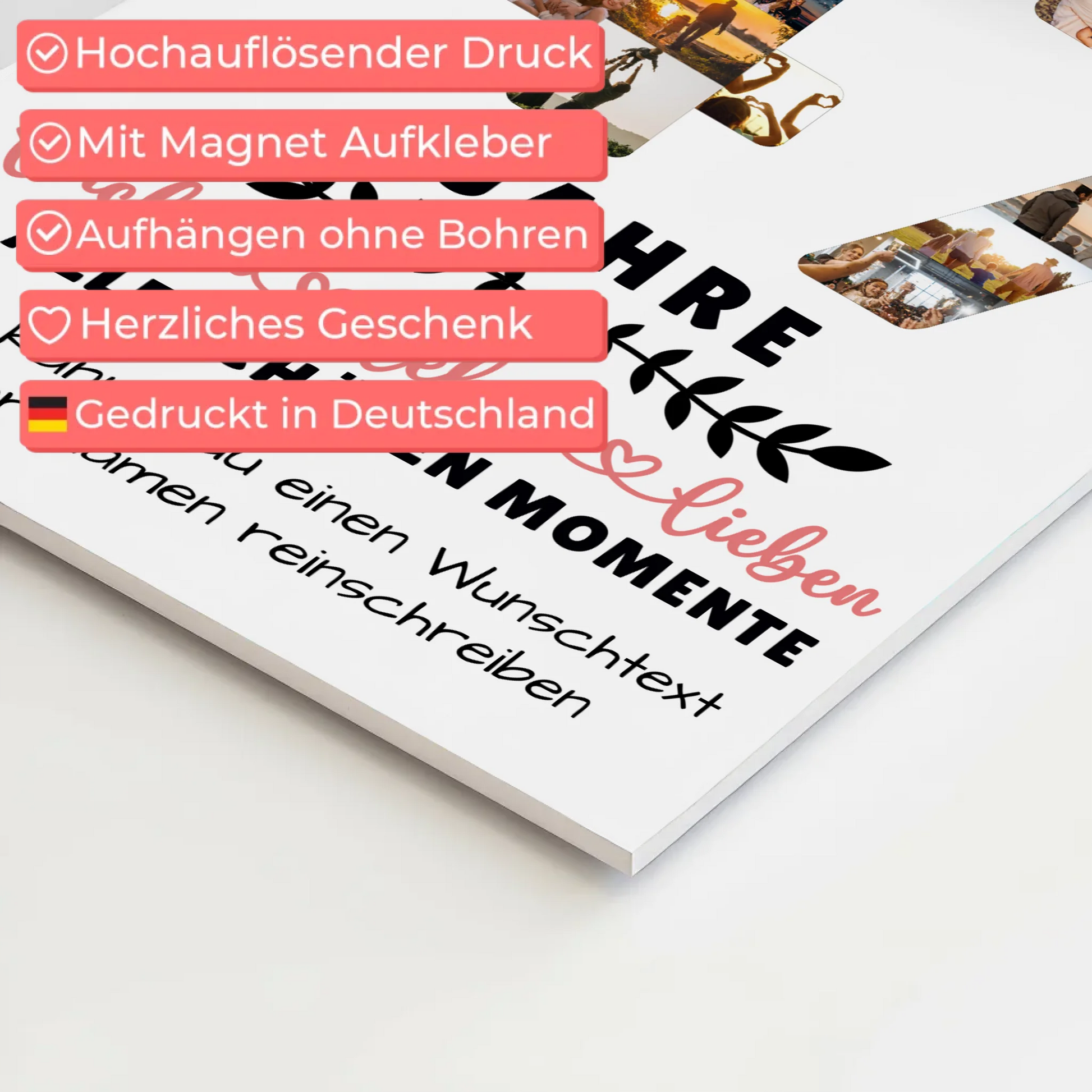 Personalisiertes Fotoboard 47 Geburtstag Für Papa Mama Bruder & Schwester 4