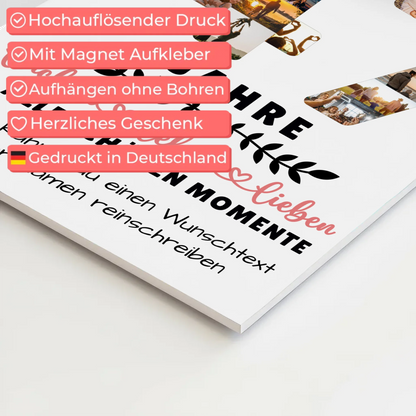 Personalisiertes Fotoboard 47 Geburtstag Für Papa Mama Bruder & Schwester 4