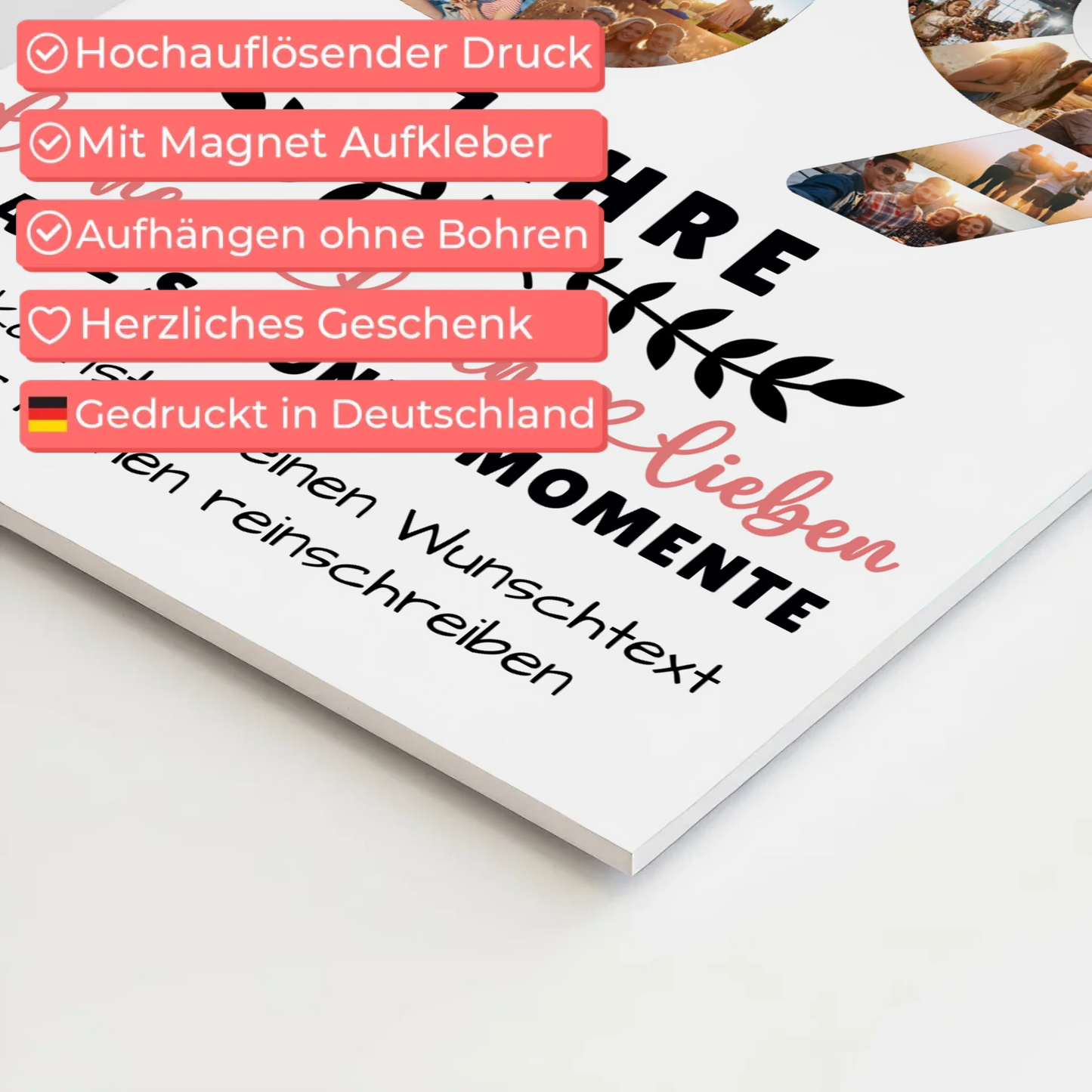 Personalisiertes Fotoboard 59 Geburtstag Für Mama Papa Schwester & Bruder