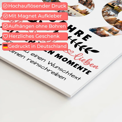 Personalisiertes Fotoboard Magnet Wandbild 39 Geburtstag Für Papa Mama Schwester & Bruder 4