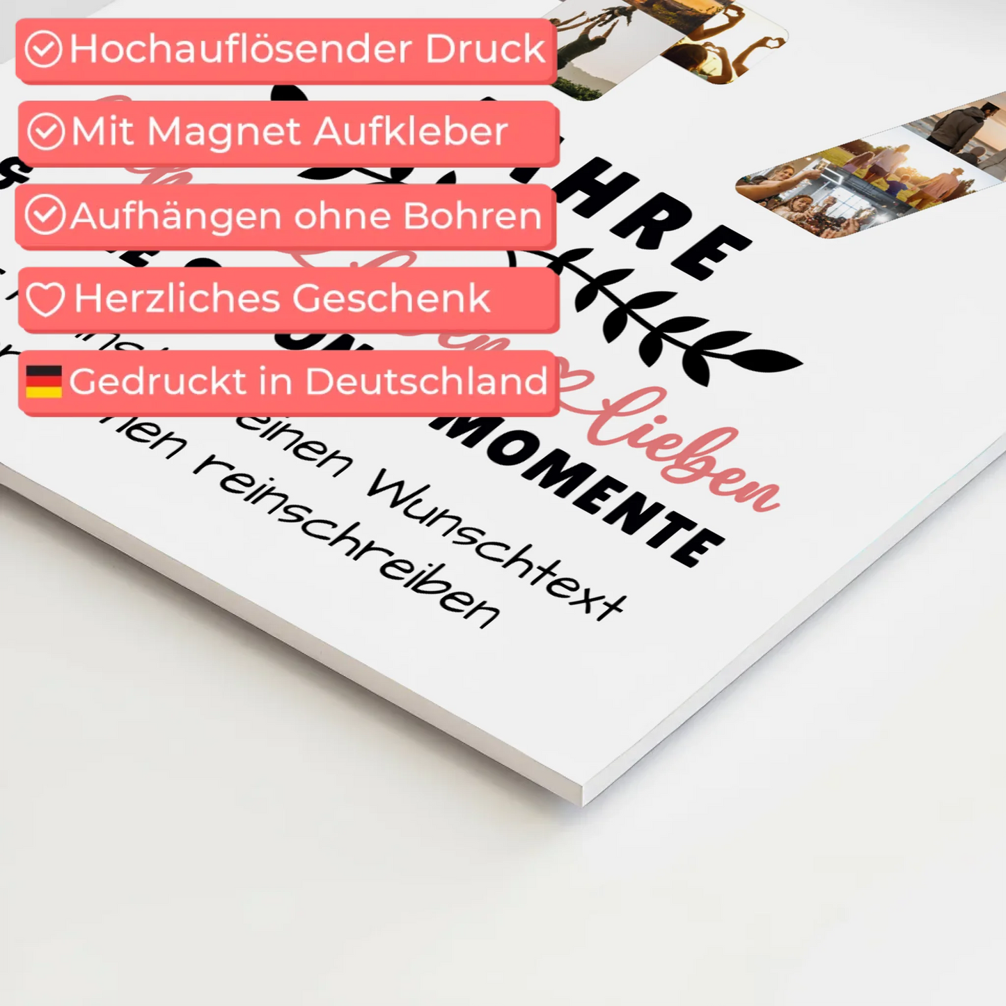 Personalisiertes Fotoboard 47 Geburtstag Für Papa Mama Bruder & Schwester 10