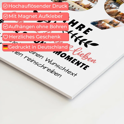 Personalisiertes Fotoboard Magnet Wandbild 39 Geburtstag Für Papa Mama Schwester & Bruder 10
