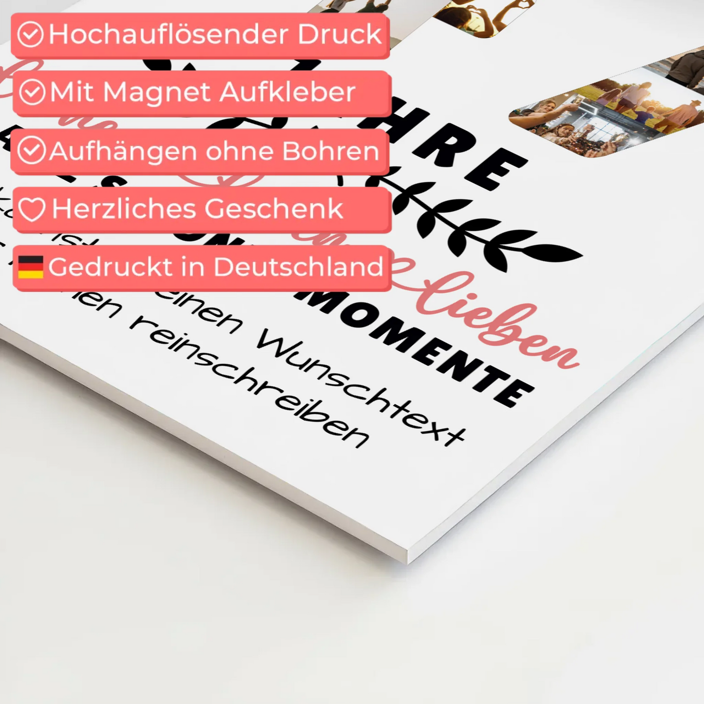 Personalisiertes Fotoboard 47 Geburtstag Für Papa Mama Bruder & Schwester