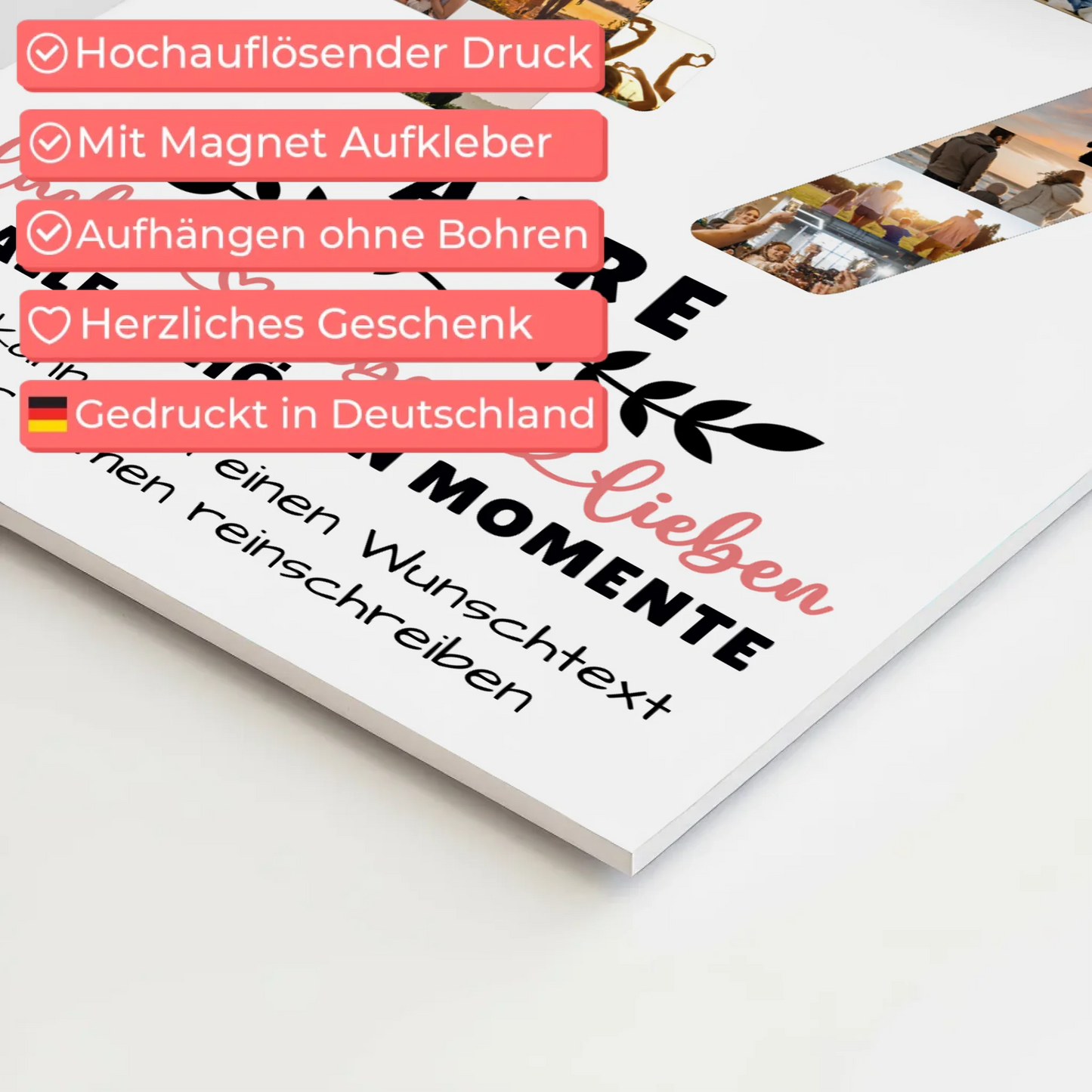 Personalisiertes Fotoboard 47 Geburtstag Für Papa Mama Bruder & Schwester