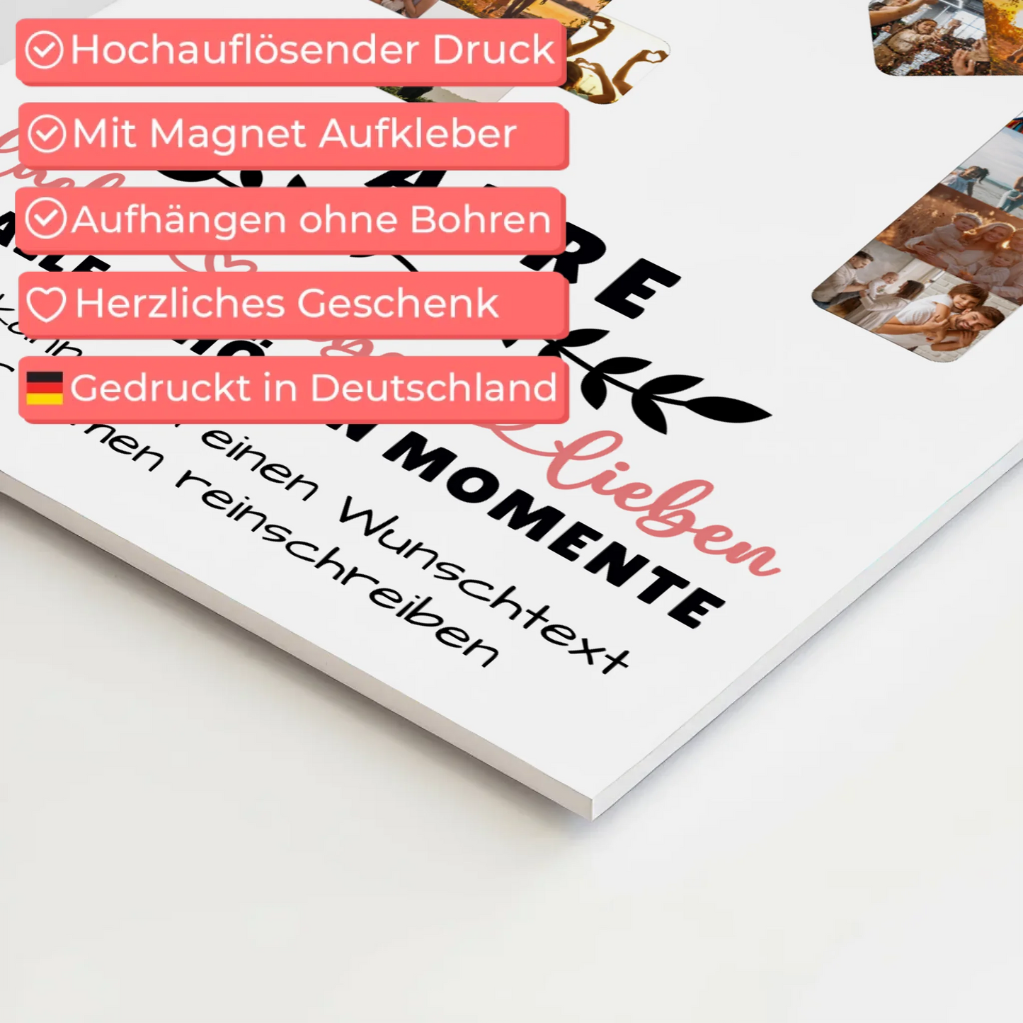 Personalisiertes Fotoboard 41 Geburtstag Für Bruder Schwester Papa & Mama