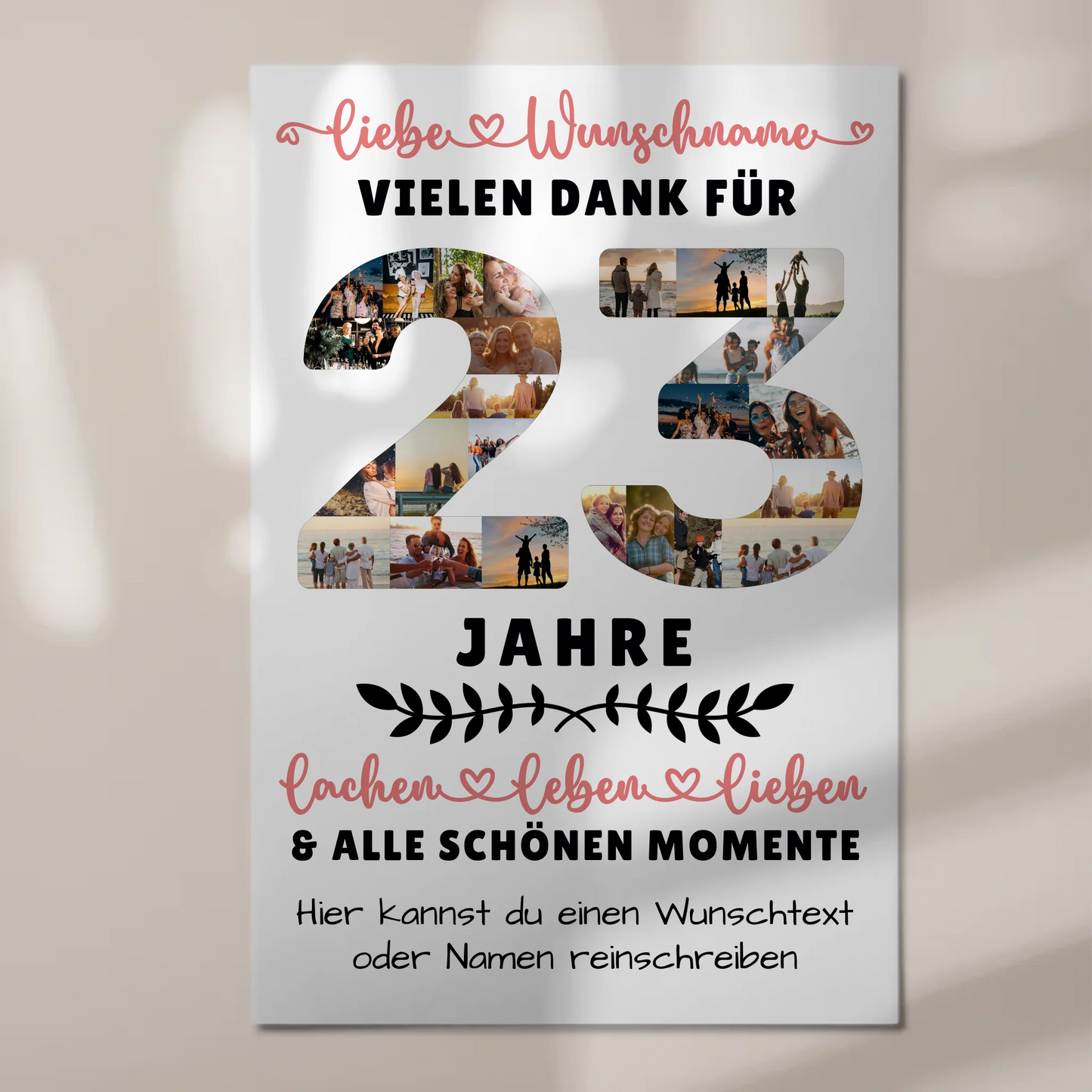 Personalisiertes Fotoboard 23 Geburtstag Für Sohn Tochter Bruder Neffe Nicht & Schwester 1