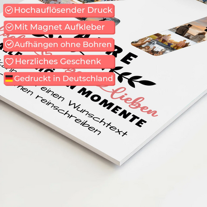 Personalisiertes Fotoboard Magnet Wandbild 27 Geburtstag Für Sohn Tochter Bruder Schwester Nichte & Neffe