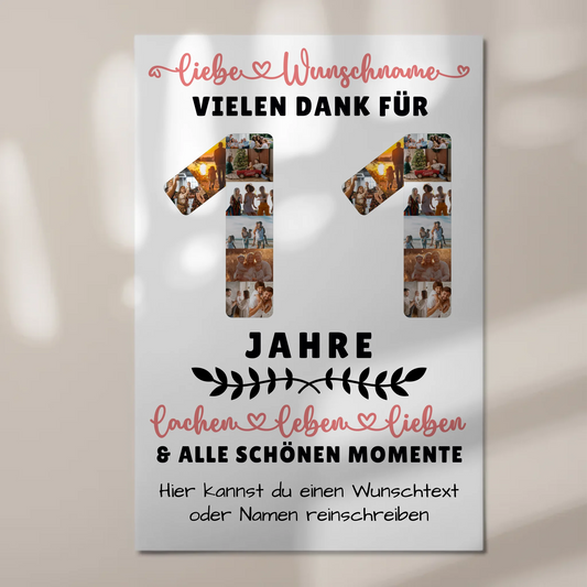 Personalisiertes Fotoboard 11 Geburtstag Für Sohn Tochter Bruder Neffe Nicht & Schwester 1