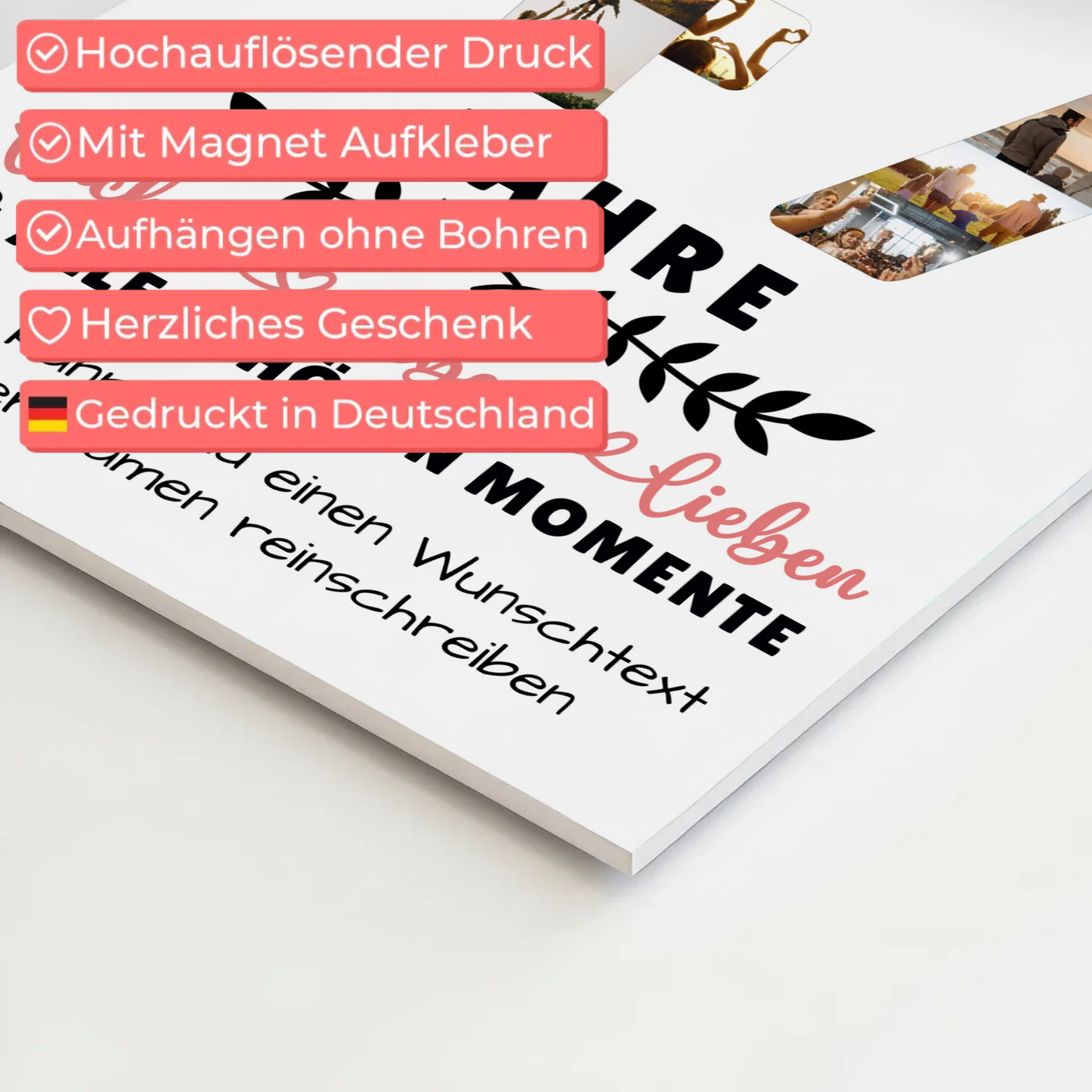 Personalisiertes Fotoboard 47 Geburtstag Für Papa Mama Bruder & Schwester