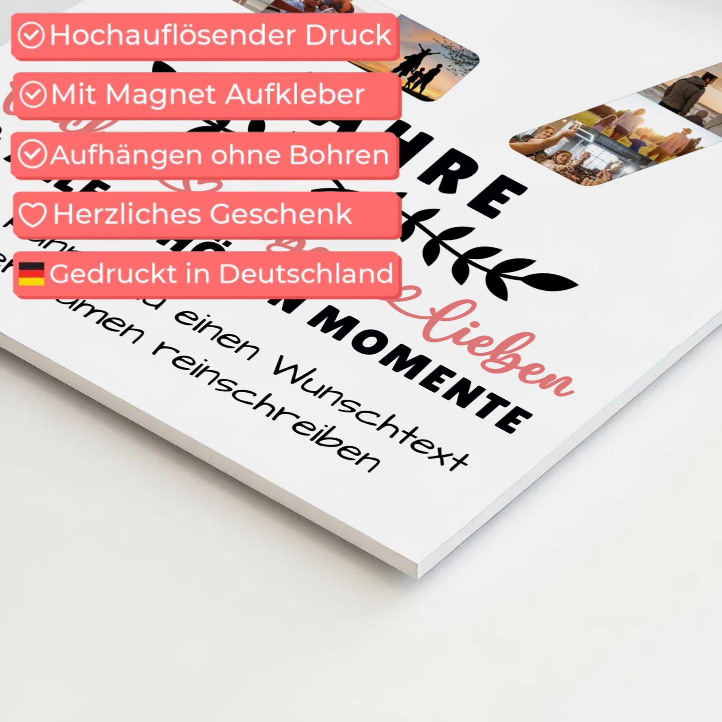 Personalisiertes Fotoboard Magnet Wandbild 27 Geburtstag Für Sohn Tochter Bruder Schwester Nichte & Neffe