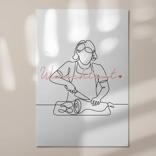 Personalisiertes Fotoboard Magnetisch Lineart Fleischer Geschenk Tochter & Schwester 1