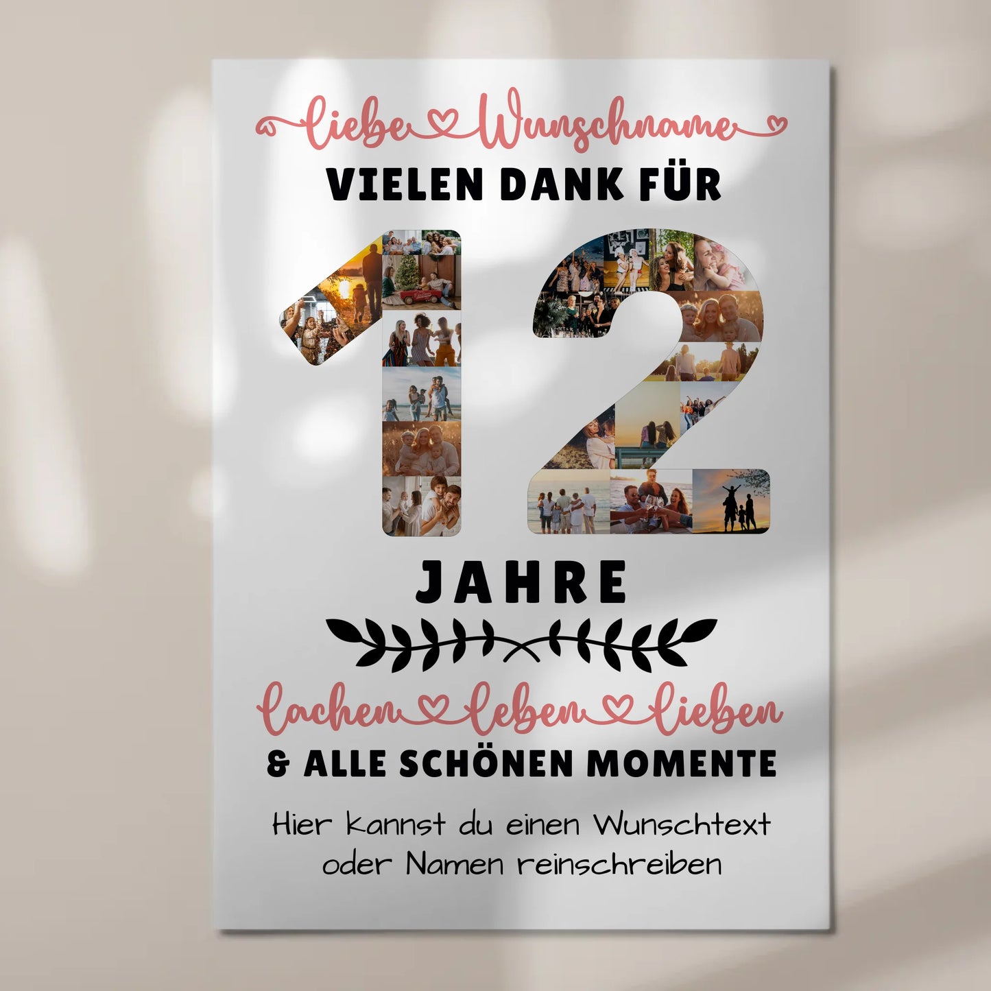 Personalisiertes Fotoboard Magnetisch 12 Geburtstag Für Tochter Sohn Bruder Neffe Nicht & Schwester 7