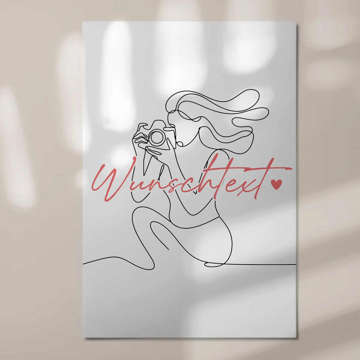 Personalisiertes Fotoboard Magnetisch Lineart Fotograf Geschenk Tochter & Schwester 1