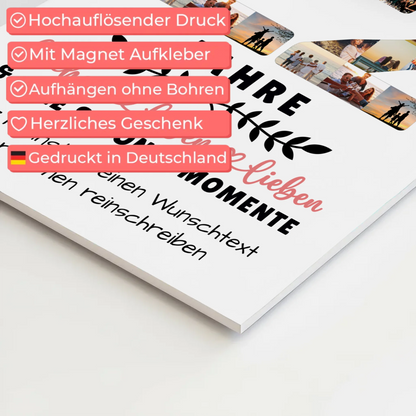 Personalisiertes Fotoboard Magnet Wandbild 22 Geburtstag Für Tochter Sohn Schwester Bruder Nichte & Neffe 10