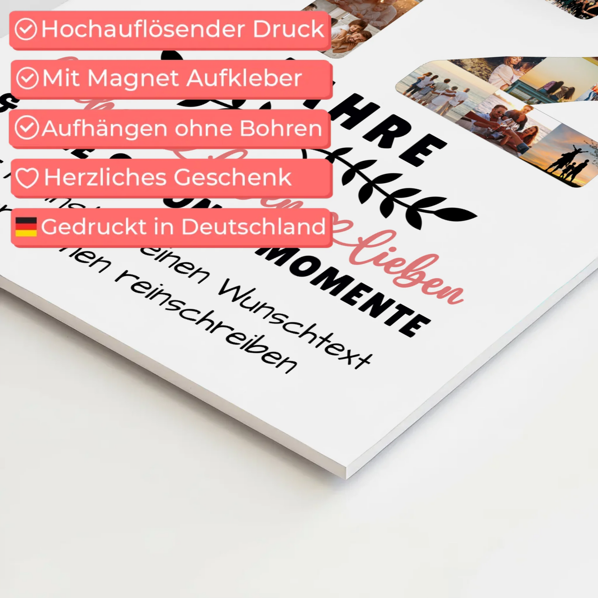 Personalisiertes Fotoboard Magnetisch 12 Geburtstag Für Tochter Sohn Bruder Neffe Nicht & Schwester 10