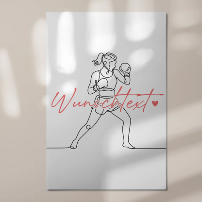 Lineart Fotoboard Magnet Wandbild Boxen Geschenk Tochter & Schwester 1