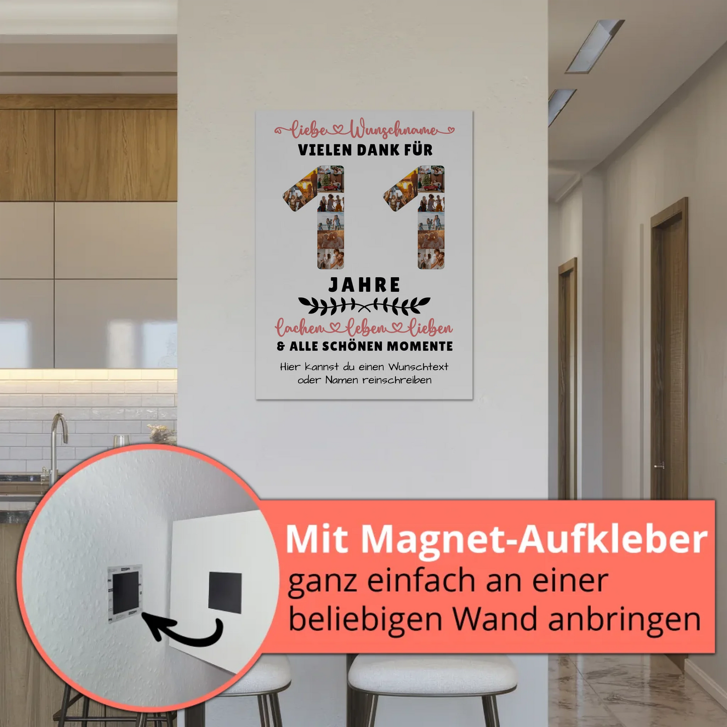 Personalisiertes Fotoboard 11 Geburtstag Für Sohn Tochter Bruder Neffe Nicht & Schwester