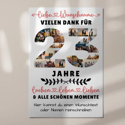 Personalisiertes Fotoboard 23 Geburtstag Für Sohn Tochter Bruder Neffe Nicht & Schwester
