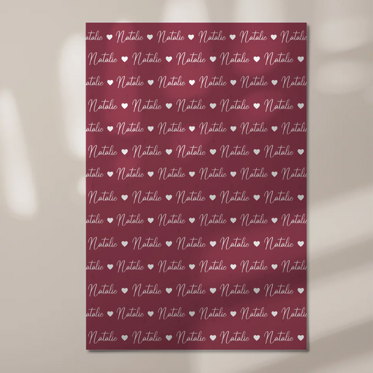 Kinder Fotoboard personalisiert Fotoboard mit Namen Magnet Wandbild Rotviolett 1