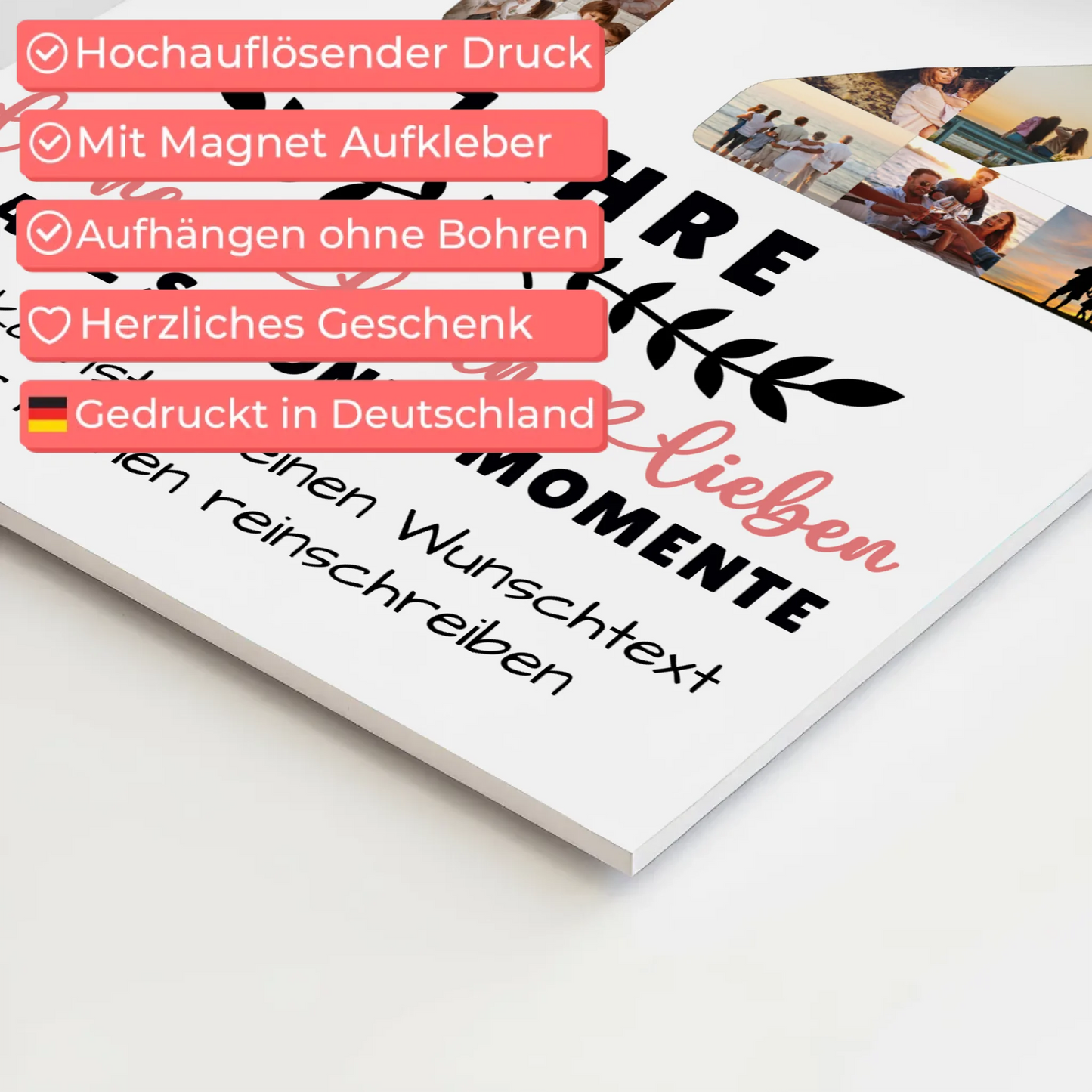 Personalisiertes Fotoboard Magnetisch 12 Geburtstag Für Tochter Sohn Bruder Neffe Nicht & Schwester