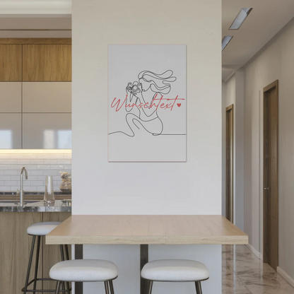 Personalisiertes Fotoboard Magnetisch Lineart Fotograf Geschenk Tochter & Schwester