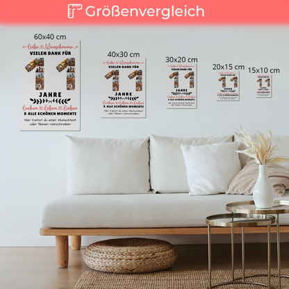 Personalisiertes Fotoboard 11 Geburtstag Für Sohn Tochter Bruder Neffe Nicht & Schwester
