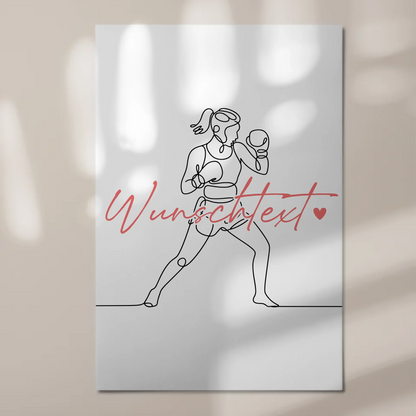 Lineart Fotoboard Magnet Wandbild Boxen Geschenk Tochter & Schwester