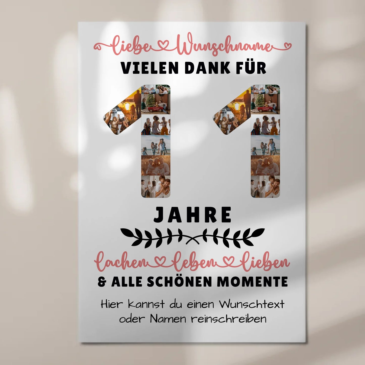 Personalisiertes Fotoboard 11 Geburtstag Für Sohn Tochter Bruder Neffe Nicht & Schwester