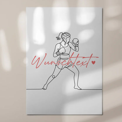 Lineart Fotoboard Magnet Wandbild Boxen Geschenk Tochter & Schwester