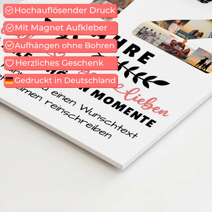 Personalisiertes Fotoboard Magnetisch 12 Geburtstag Für Tochter Sohn Bruder Neffe Nicht & Schwester