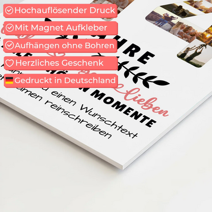 Personalisiertes Magnet Fotoboard 14 Geburtstag Für Sohn Tochter Schwester Bruder Nichte & Neffe