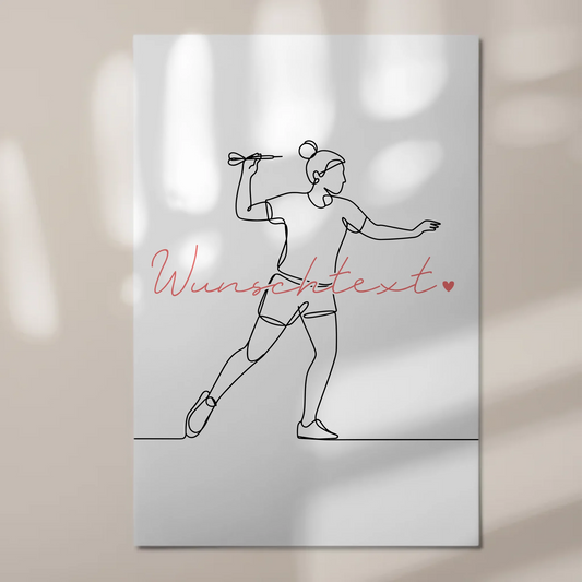 Lineart Fotoboard Magnetisch Personalisiert Dart Geschenk Tochter & Schwester 1