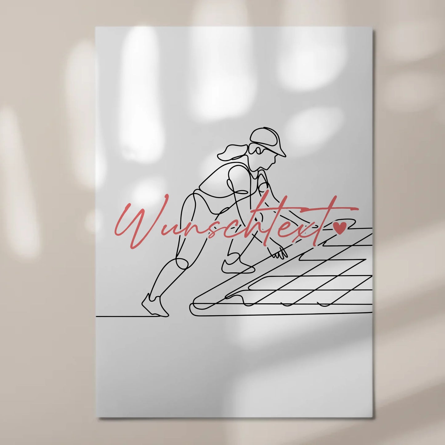 Personalisiertes Fotoboard Magnetisch Lineart Dachdecker Geschenk Tochter & Schwester 7