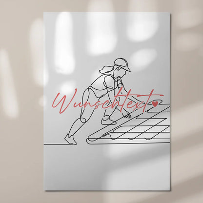 Personalisiertes Fotoboard Magnetisch Lineart Dachdecker Geschenk Tochter & Schwester 7