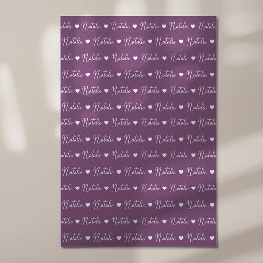 Baby Fotoboard Magnetisch Baby Fotoboard mit Namen Rotlila 1