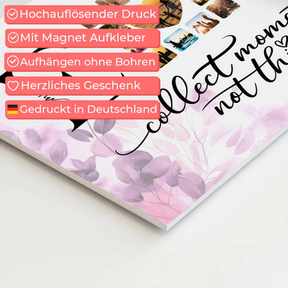 Fotoboard Magnetisch Liebe für Paare Mit Namen Initialien und Fotos Collect Moments 10
