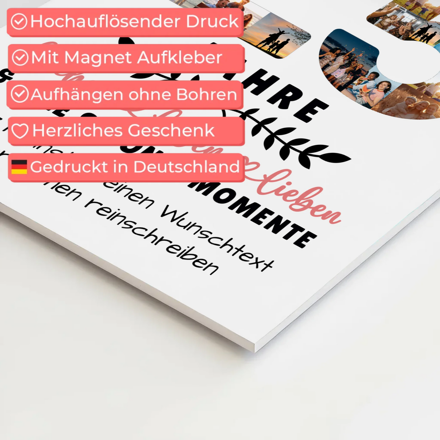 Personalisiertes Fotoboard Magnet Poster 25 Geburtstag Für Sohn Tochter Schwester Bruder Neffe & Nichte 10