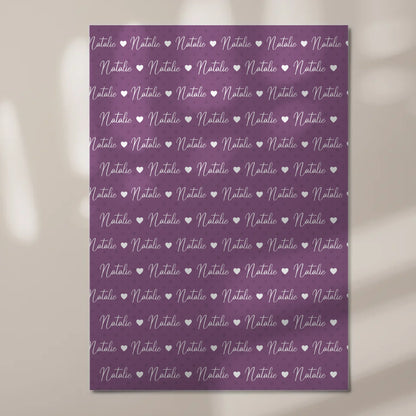 Baby Fotoboard Magnetisch Baby Fotoboard mit Namen Rotlila 7